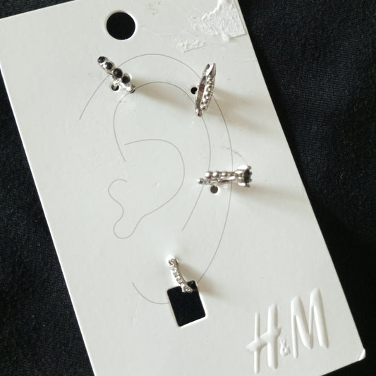 Black dime - earcuffs