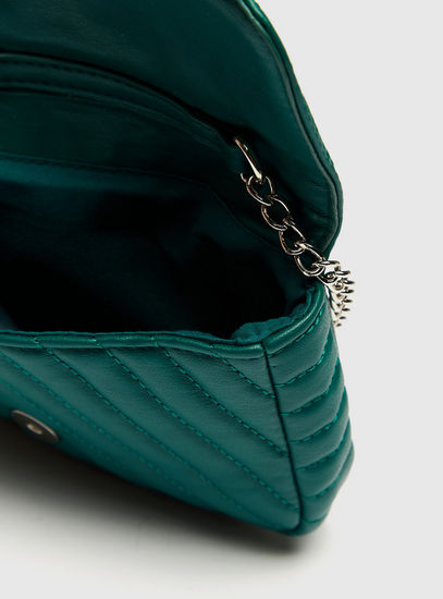 Green leather bag